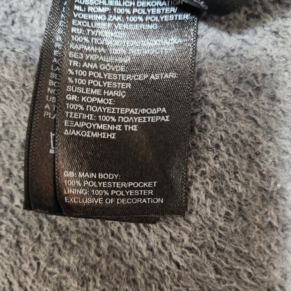 The North Face Osito Jacket Womens Sm Gray Fleece Full Zip High Pile Cabincore - Picture 8 of 10